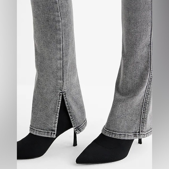 Express NWT Mid Rise Gray Skyscraper Jeans - Picture 3 of 6